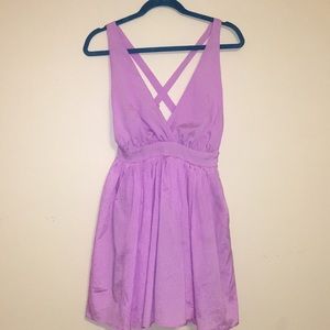 Paper Heart Low Cut Open Back Mini Dress